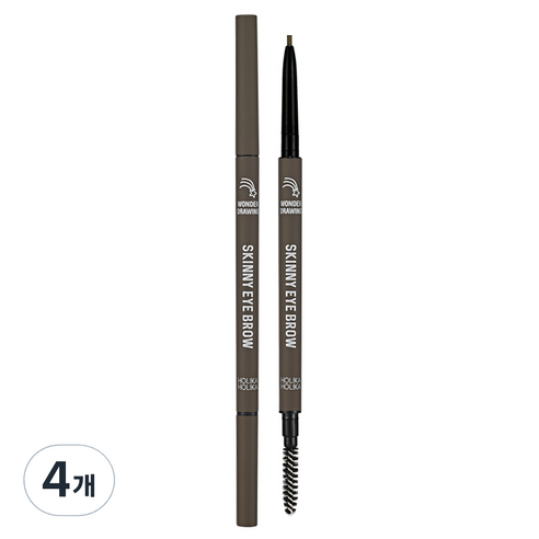 홀리카홀리카 원더드로잉 스키니 아이브로우 0.5g, 05호 애쉬브라운, 4개