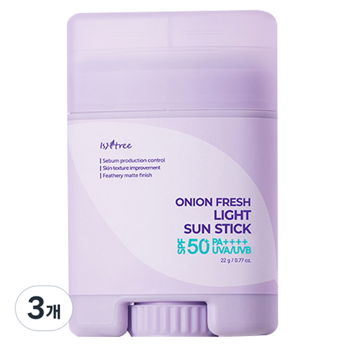 이즈앤트리 어니언 프레쉬 라이트 선스틱 SPF50+ PA++++, 22g, 3개