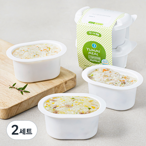 얌이밀 만12~14개월 소고기컬리단호박무른밥 200g + 닭치즈브로콜리옥수수무른밥 200g + 소고기연근우엉무른밥 200g B세트, 600g, 2세트
