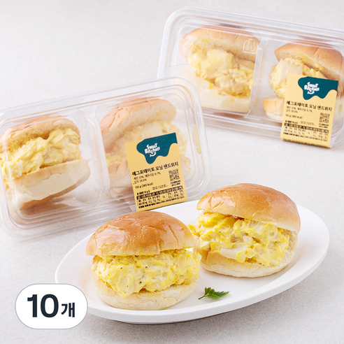 스윗밸런스 에그포테이토 모닝 샌드위치 2개입, 155g, 10개