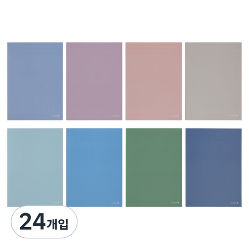모닝글로리 중고등학생 무제 톤앤무드 유선 일반노트, 혼합 색상, 24개
