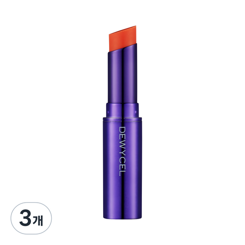 듀이셀 틴투어링 틴트밤 4.5g, 02 레어코랄, 3개