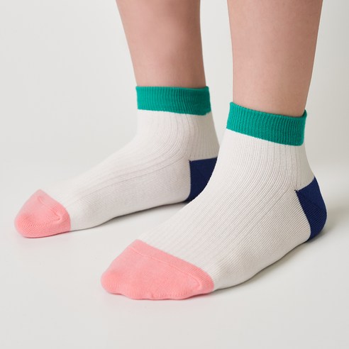 우리 아이 발에 행복을! GGRN 컬러 믹스 스니커즈 발목 양말 세트