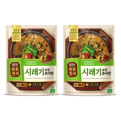 풀무원 반듯한식 시래기 보양 추어탕, 460g, 2개