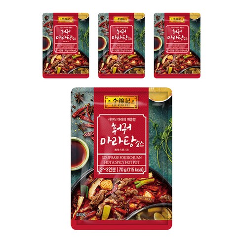 이금기 훠궈 마라탕 소스, 70g, 4개