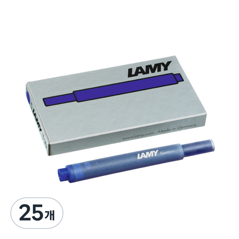 LAMY 만년필용 잉크 카트리지, 블루, 25개