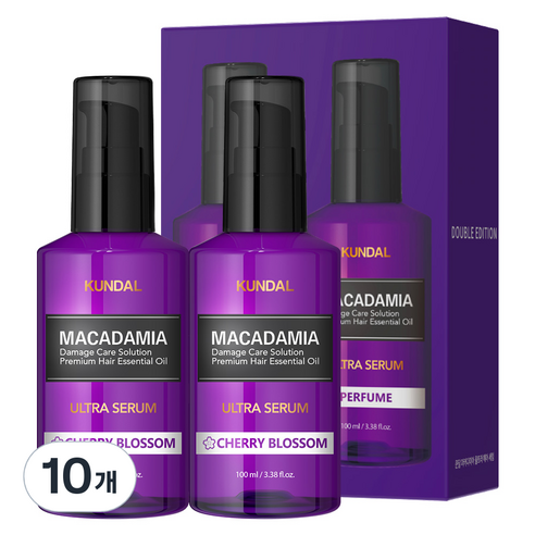 쿤달 울트라 세럼 헤어 에센스 체리블라썸향, 100ml, 10개