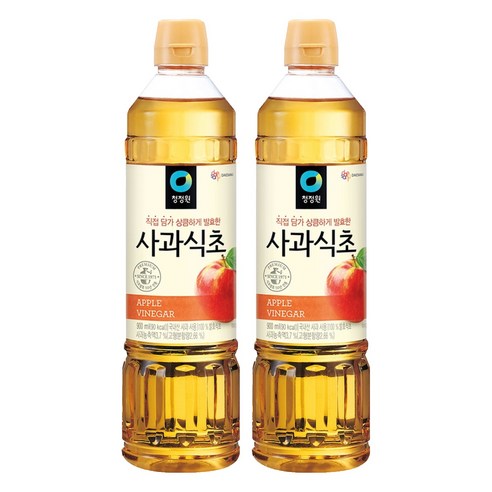 청정원 사과식초, 900ml, 2개