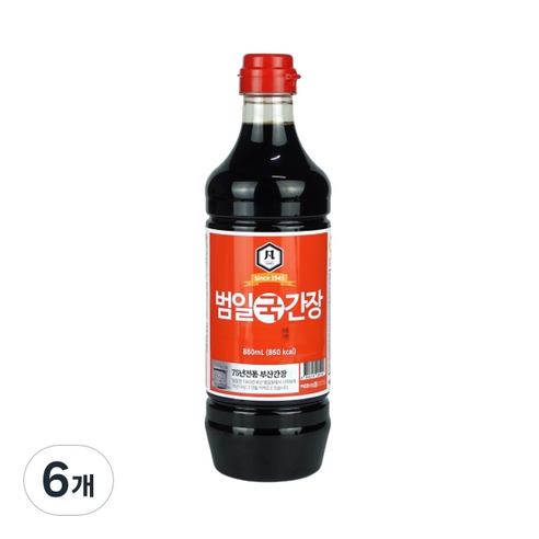 범일 국간장, 6개, 860ml