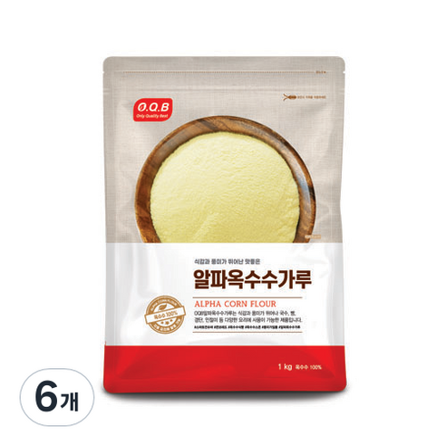 오큐비 알파옥수수 가루, 1kg, 6개