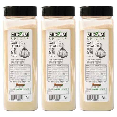 마늘분말, 450g, 3개