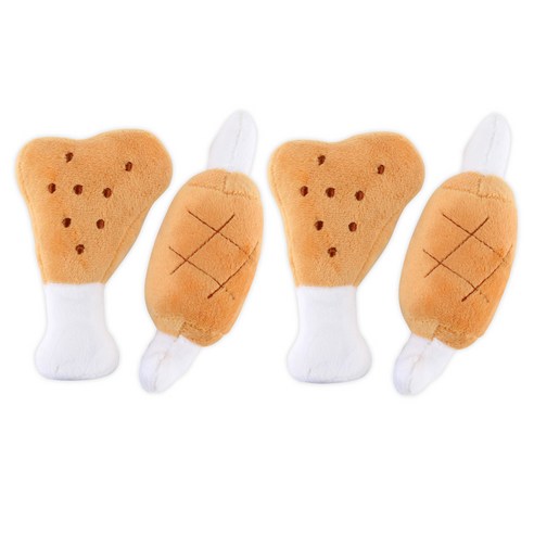 도그아이 강아지 바베큐 봉제 장난감, 랜덤 발송, 4개
