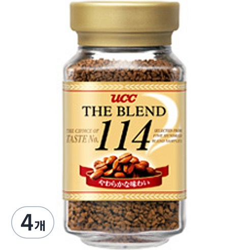 유씨씨 더 블렌드 114 인스턴트 커피, 1개입, 4개, 90g