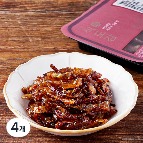 바다원 식도감 쥐포채볶음, 100g, 4개