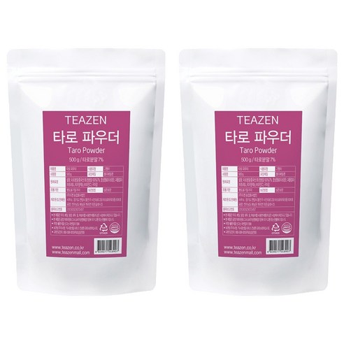 티젠 타로 파우더, 500g, 1개입, 2개, 500g