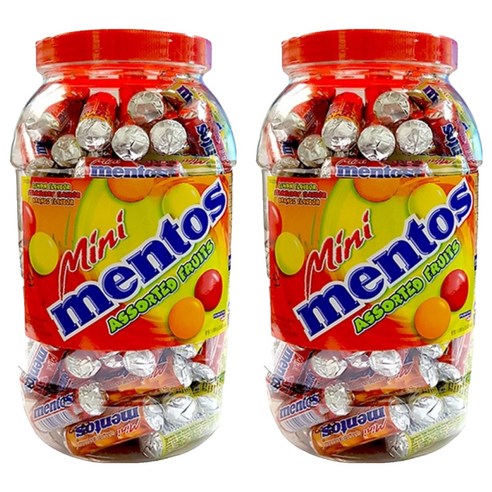 멘토스 미니 푸르티 츄잉캔디, 1kg, 2세트