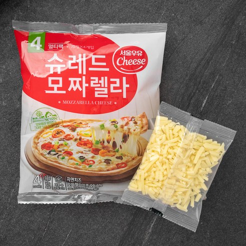 서울우유 멀티팩 모짜렐라 피자치즈, 75g, 4개