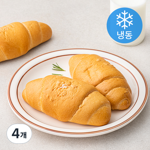 브레밀 소금버터빵 3개입 (냉동), 195g, 4개