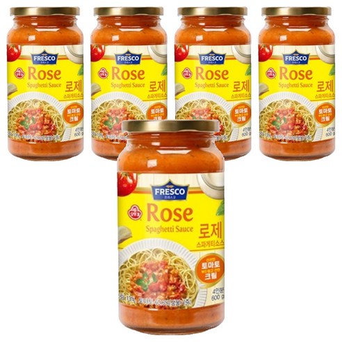 오뚜기프레스코 로제 스파게티 소스, 600g, 5개