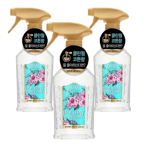 아우라 섬유향수, 홀리데이 판타지, 400ml, 3개