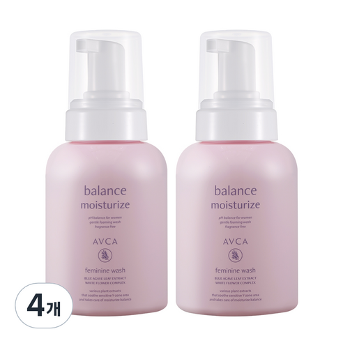 아브카 퓨어 앤 버블 약산성 여성청결제, 300ml, 4개