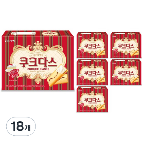 쿠크다스 화이트토르테 18p, 128g, 18개