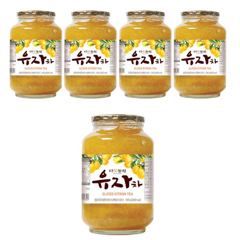 다농원 유자차, 1kg, 1개입, 5개