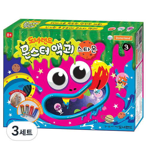 도너랜드 몬스터 액괴 만들기재료, 3세트, 스타몬
