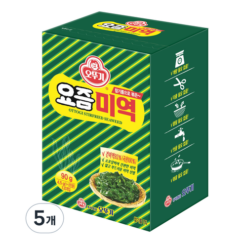 오뚜기 요즘미역, 90g, 5개