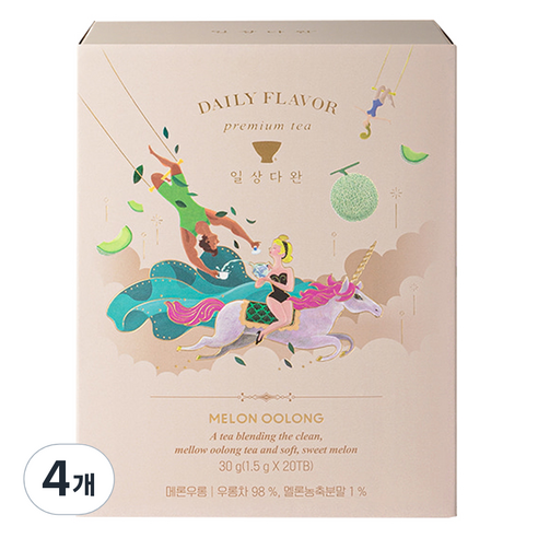일상다완 메론우롱차, 1.5g, 20개입, 4개