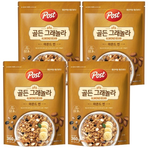 포스트 골든 그래놀라 아몬드 빈, 360g, 4개