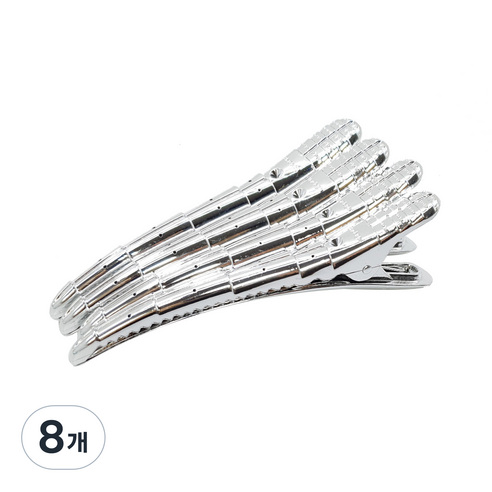 바다가 뉴컬러 헤어클립, 실버, 8개