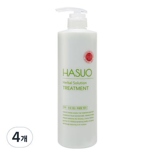 하수오 허벌 에센셜 헤어트리트먼트, 4개, 750ml