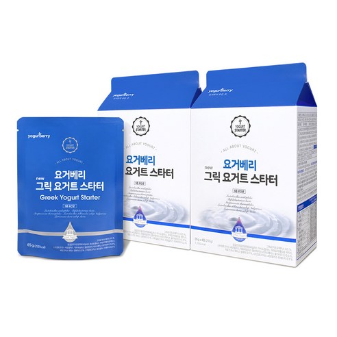 요거베리 그릭 요거트 스타터 파우더, 65g, 4개입, 2개