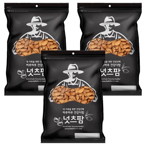 넛츠팜 생 아몬드, 800g, 3개