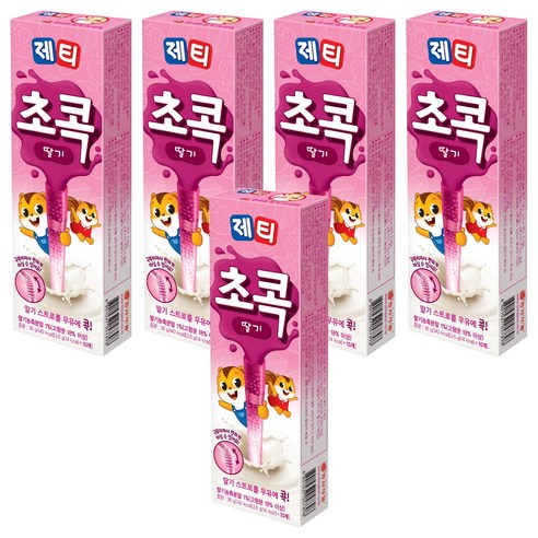 제티 초콕 딸기맛, 3.6g, 10개입, 5개