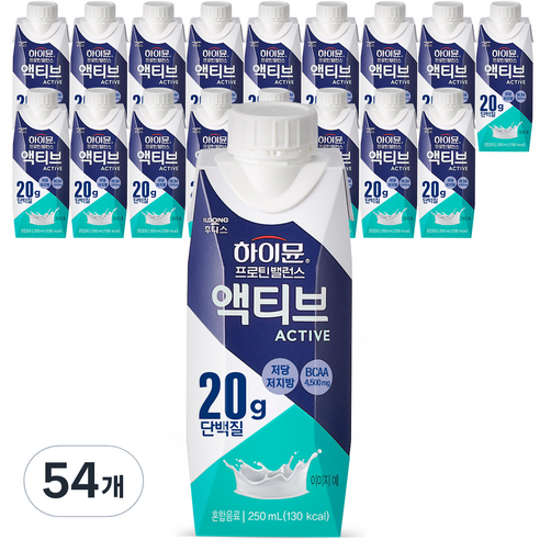 하이뮨 프로틴 밸런스 액티브 오리지널, 250ml, 54개