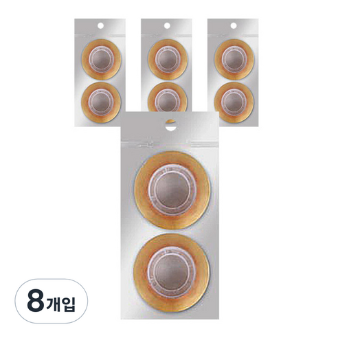 블루마토 투명테이프3 폭 18mm x 길이 35m 2p, 혼합 색상, 8개입