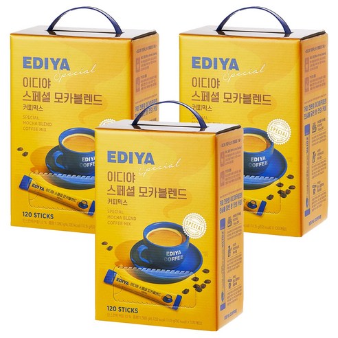 이디야 스페셜 모카블렌드 커피믹스, 3개, 120개입, 11.5g