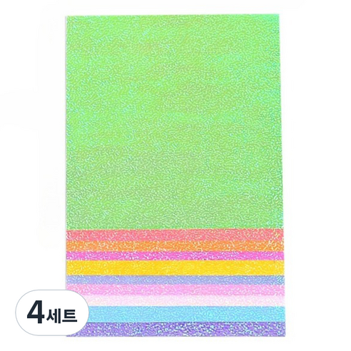 미소로운 반짝이 펄 종이접기 컬러믹스 15 x 15 cm 50p 세트, 4세트, 10색