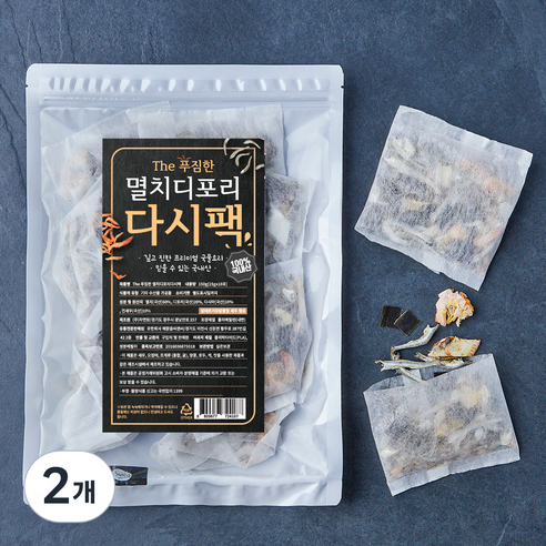 The푸짐한 국내산 멸치디포리 다시팩, 15g, 10개입, 2개