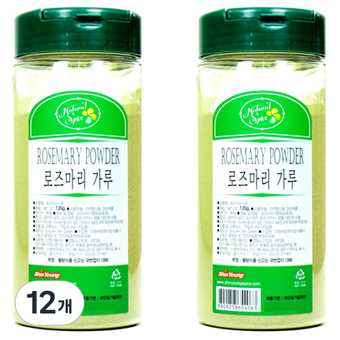 내츄럴스파이스 로즈마리 가루, 120g, 12개