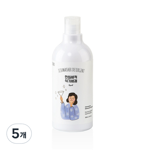 샤인메이커스 안심세척 식기세척기용세제 액체형, 500ml, 5개