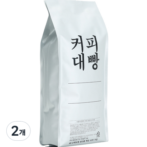 커피대빵 테라 센서리 블렌딩 원두커피, 홀빈(분쇄안함), 1kg, 2개