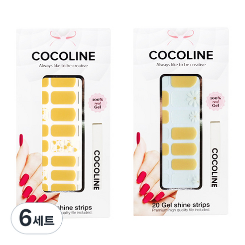 코코라인 붙이는 젤네일 스트립, COCO No 129, COCO No 131, 6세트