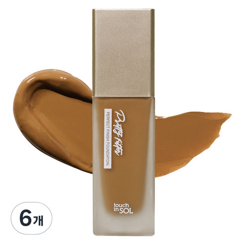 터치인솔 프리티필터 퍼펙트 피니시 파운데이션 35g, 5호 딥, 6개