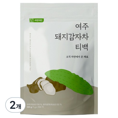 자연지인 여주 돼지감자 차 삼각티백, 1g, 100개입, 2개
