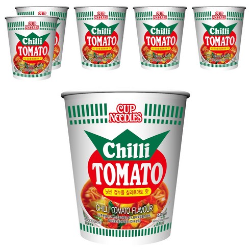 컵누들 칠리 토마토 맛 70g, 6개