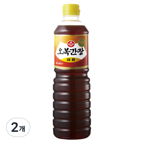 오복 간장 금표, 900ml, 2개