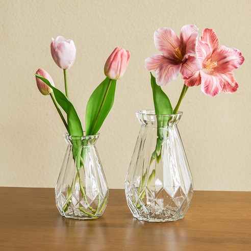 공간에 예술을 더하는 앙플랜트 크리스탈 다이아 커팅 꽃병